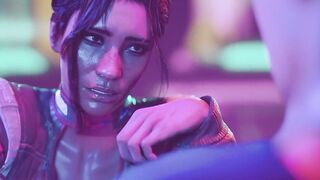 Cyberpunk 2077 - Panam Palmer Gives Handjob For Cum (Animation with Sound) - 10 image