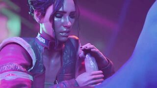 Cyberpunk 2077 - Panam Palmer Gives Handjob For Cum (Animation with Sound) - 2 image