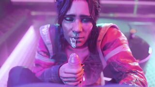 Cyberpunk 2077 - Panam Palmer Gives Handjob For Cum (Animation with Sound) - 3 image