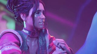 Cyberpunk 2077 - Panam Palmer Gives Handjob For Cum (Animation with Sound) - 4 image