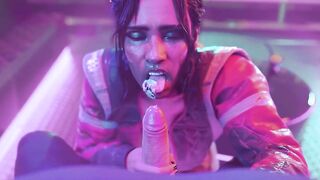Cyberpunk 2077 - Panam Palmer Gives Handjob For Cum (Animation with Sound) - 7 image
