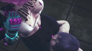 Cyborg Chick Tests Her New Upgrades | Cyberpunk Hentai - 2 image