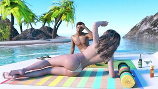 3some with Hot Milf - Wife and Stepmother - 3d hentai AWAM - 2 image