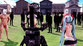 Hatsune Miku hypnotized Rin into an obedient slut - By [co-mt]