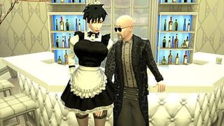 Slave Maids Episode 10 Videl Young Beautiful Wife is by Her Husband's Perverted Boss Cuckold Netorare Dragon Ball Hentai - 1 image