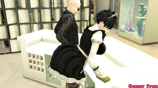 Slave Maids Episode 10 Videl Young Beautiful Wife is by Her Husband's Perverted Boss Cuckold Netorare Dragon Ball Hentai - 4 image