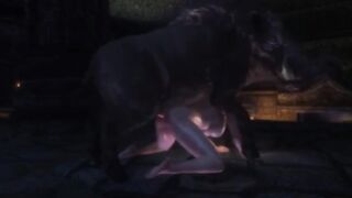 Skyrim Monster Anal 3D Hentai (With Sound) - 2 image