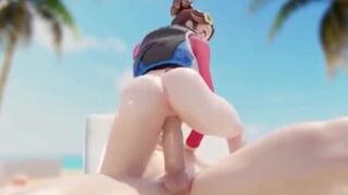 Overwatch Dva Anal Pov 3D Hentai - 1 image