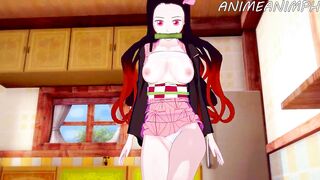 Tanjiro Kamado Fucks his Sexy Love Interests Until Creampie - Demon Slayer Anime Hentai Compilation - 5 image