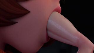 4K Velma Gives A Sloppy Deepthroat For A Huge Cock (3D, 60FPS)