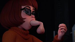 4K Velma Gives A Sloppy Deepthroat For A Huge Cock (3D, 60FPS) - 9 image