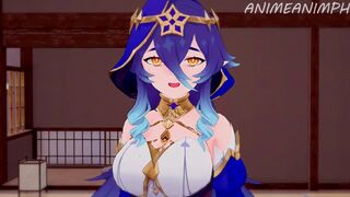 GENSHIN IMPACT LAYLA ANIME HENTAI 3D UNCENSORED - 1 image