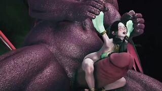 Huge monster fuck the princess of the desert. - 5 image