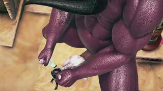 Huge monster fuck the princess of the desert. - 8 image