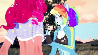 My Little Pony - Rainbow Dash gets creampied by Pinkie Pie - 2 image