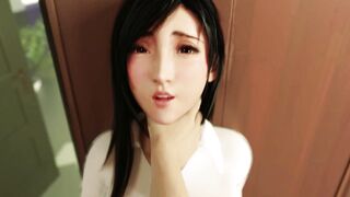 3D Hentai: Tifa Lockhart Creampied Fucked In The Office To Get Job Final Fantasy 7 Remake Uncensored - 2 image