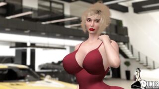 A lesbian entertainer and a big booty MILF get stretched out by horny BBC - 10 image