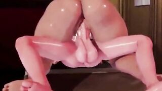 Futa / Futanari Anal Creampie 3D Hentai - 10 image