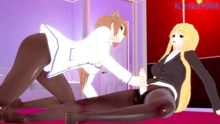 Nanoha Takamachi and Fate Testarossa have futanari sex - Magical Girl Lyrical Nanoha StrikerS Hentai