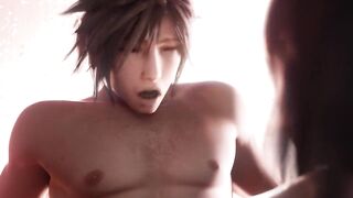 3D Tifa Deepthroated Cloud With Huge Cock And Then Jumped On Him With Her Pussy (4K, 60FPS) - 6 image