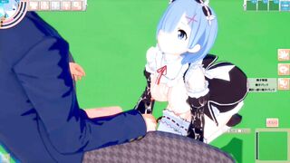 [Eroge Koikatsu! ] Re Zero Rem (Re Zero Rem) rubbed breasts H! 3DCG Big Breasts Anime Video (Life in a Different World from Zero) [Hentai Game] - 7 image