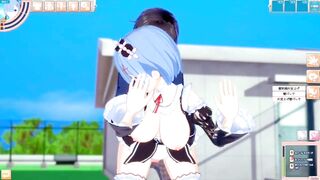 [Eroge Koikatsu! ] Re Zero Rem (Re Zero Rem) rubbed breasts H! 3DCG Big Breasts Anime Video (Life in a Different World from Zero) [Hentai Game] - 9 image