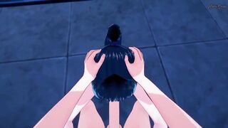 Maki Zenin getting POV fucked doggystyle in the pool - Jujutsu Kaisen Hentai. - 4 image