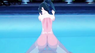 Maki Zenin getting POV fucked doggystyle in the pool - Jujutsu Kaisen Hentai. - 7 image