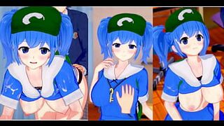 [Eroge Koikatsu! ] Touhou Kawashiro's boobs rubbed H! 3DCG Big Breasts Anime Video (Touhou Project) [Hentai Game Toho Substitute] - 1 image