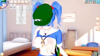 [Eroge Koikatsu! ] Touhou Kawashiro's boobs rubbed H! 3DCG Big Breasts Anime Video (Touhou Project) [Hentai Game Toho Substitute] - 2 image