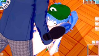 [Eroge Koikatsu! ] Touhou Kawashiro's boobs rubbed H! 3DCG Big Breasts Anime Video (Touhou Project) [Hentai Game Toho Substitute]