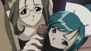 Teen makes threesome with doctor | Anime hentai - 10 image