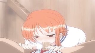 One Piece - Nami Blowjob - - 10 image