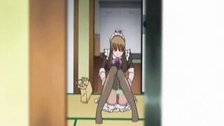 Maid masturbates hard as her boss watches - 6 image