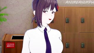 Kobeni Higashiyama from Chainsaw Man Gets Fucked by Denji with Creampie - Anime Hentai 3d Uncensored - 2 image