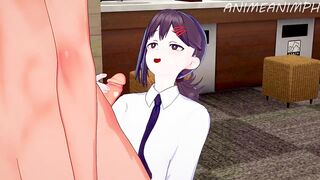 Kobeni Higashiyama from Chainsaw Man Gets Fucked by Denji with Creampie - Anime Hentai 3d Uncensored - 3 image