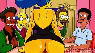 All in on a Gang Bang - The Simptoons - 1 image