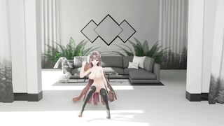 MMD DANCE HENTAI SEX MIMIC OTOKO MASK 3D SOFT RED HAIR SMIXIX COLOR EDIT - 2 image