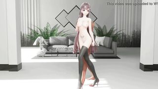 MMD DANCE HENTAI SEX MIMIC OTOKO MASK 3D SOFT RED HAIR SMIXIX COLOR EDIT - 4 image