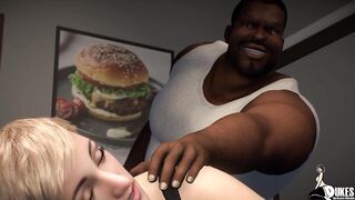 Waitress gets ass fucked by her BBC boss - 2 image