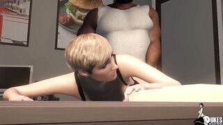 Waitress gets ass fucked by her BBC boss - 4 image