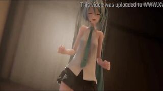 Hatsune miku dances for you to fuck her - MMD - 4 image