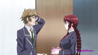 Sexy Redhead Teacher Fuck With Boy [ Uncensored Hentai ] - 3 image