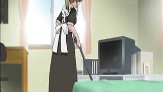 Masturbating anime maid in fantasy - 2 image
