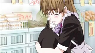 Masturbating anime maid in fantasy - 5 image
