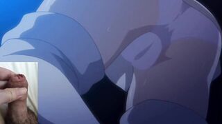 Jerking off to hentai femboy blowjob and footjob - 2 image