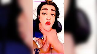 Anime Girl sucking BBC with cum shot & face fuck - 10 image