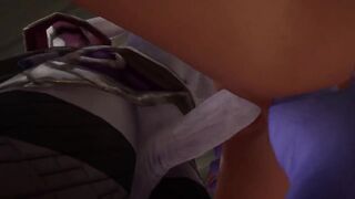 Redhead Elf has BSDM Threesome sex in a dungeon | Warcraft Parody - 10 image