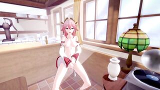 Genshin Impact Yae Miko loves morning anal - 2 image