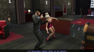 Busty gold digger fucked in the club by a vampire - 2 image